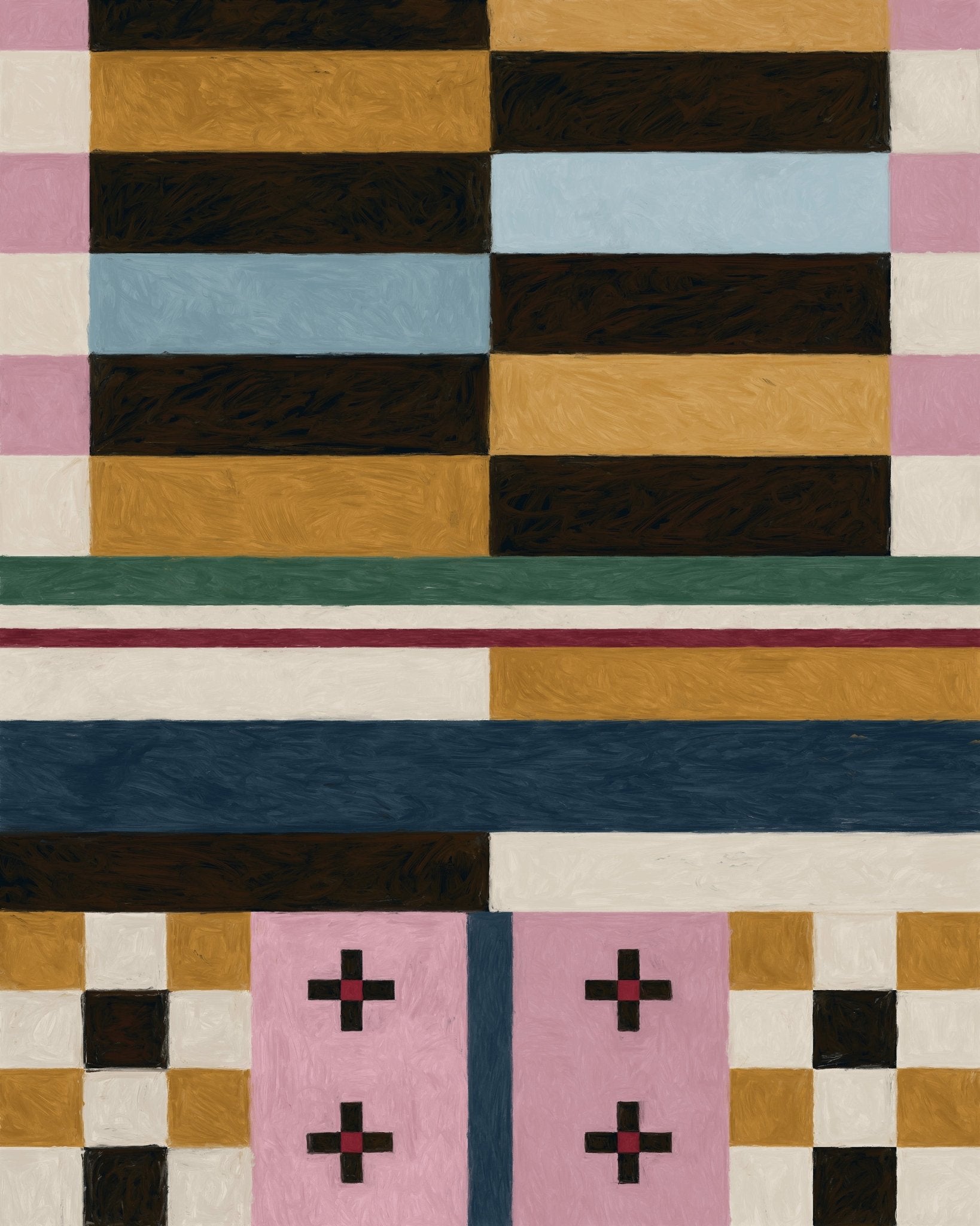 Geometric Color Blocks No2