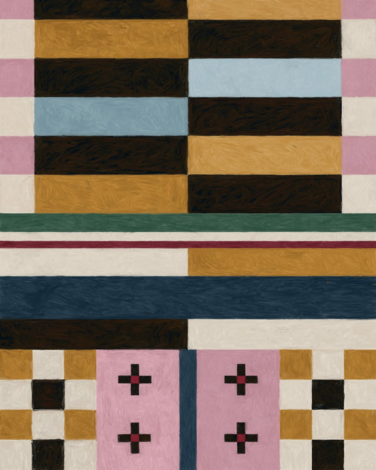 Geometric Color Blocks No2