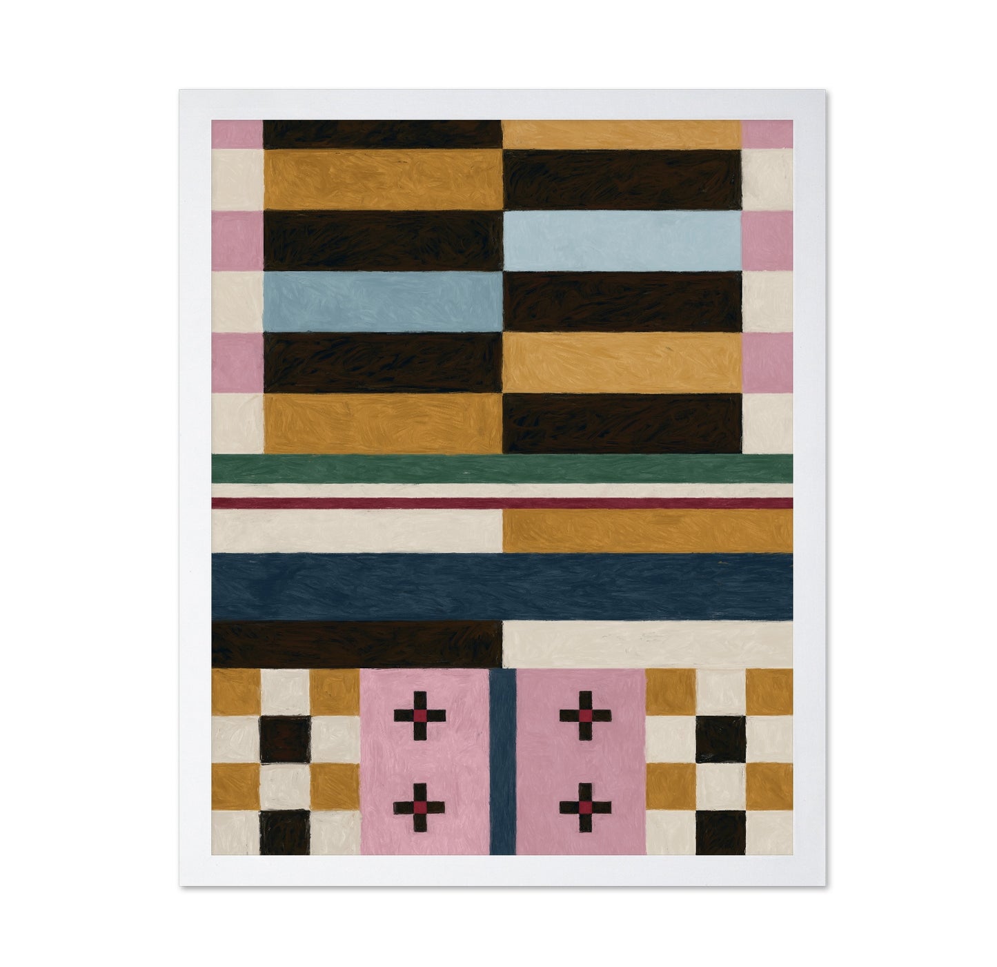 Geometric Color Blocks No2