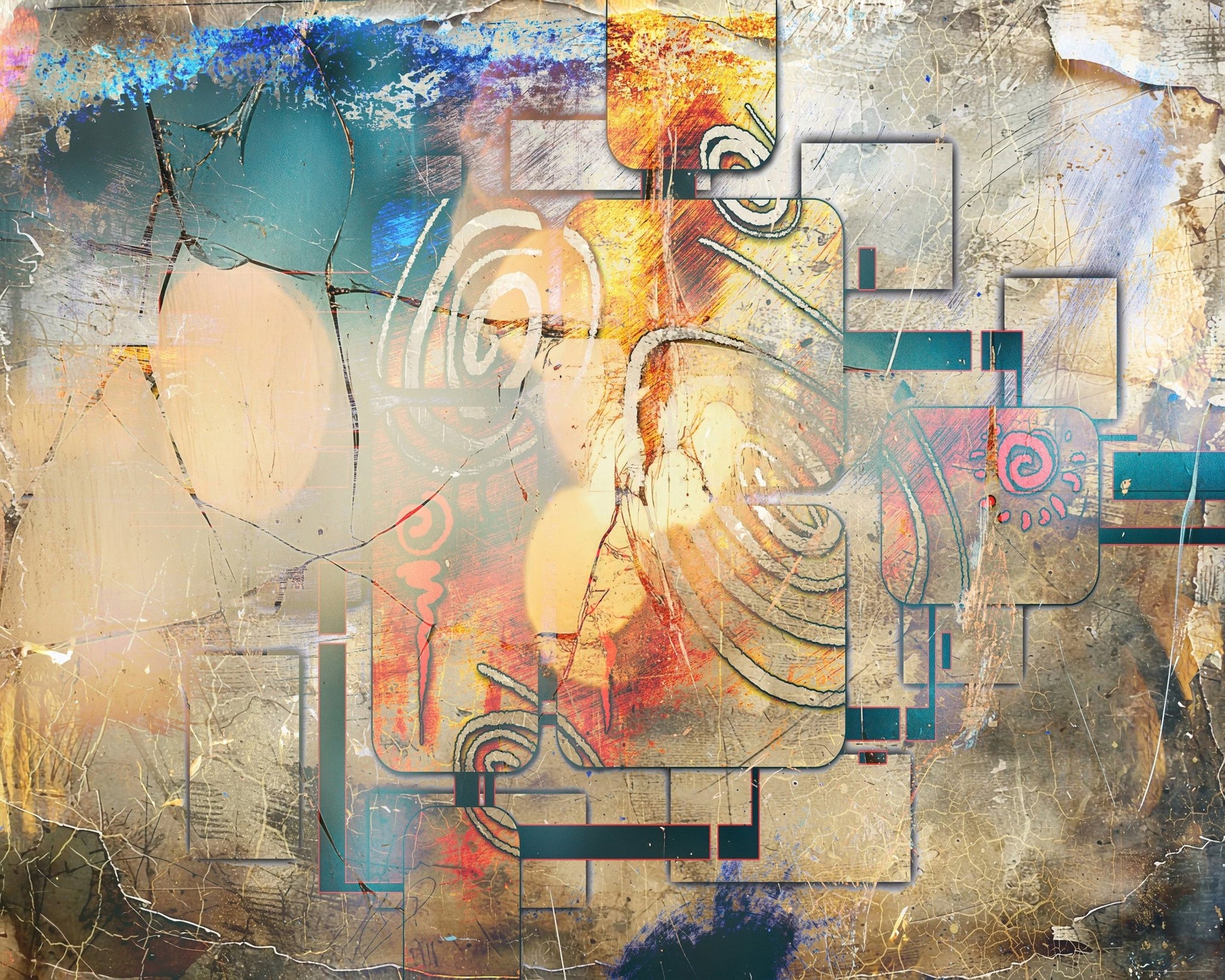 Textured Abstract Layers No1