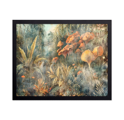Vintage Tropical Jungle Mushrooms