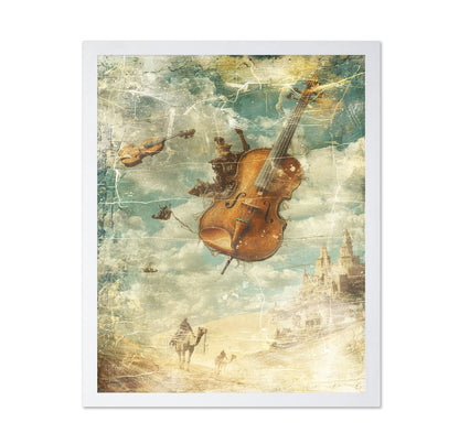 Surreal Floating Violin
