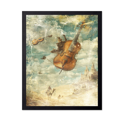 Surreal Floating Violin