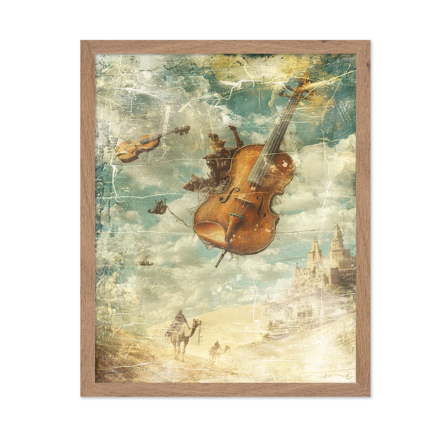 Surreal Floating Violin