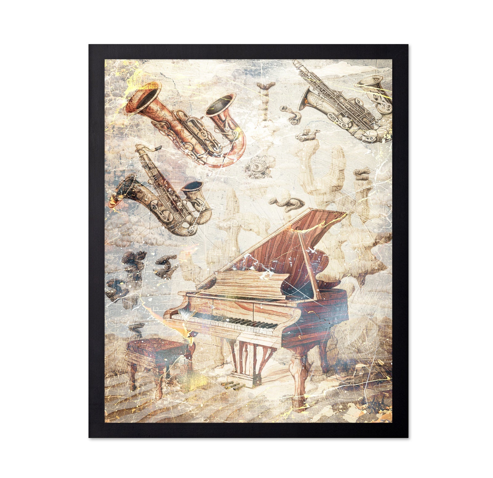 Surreal Vintage Piano