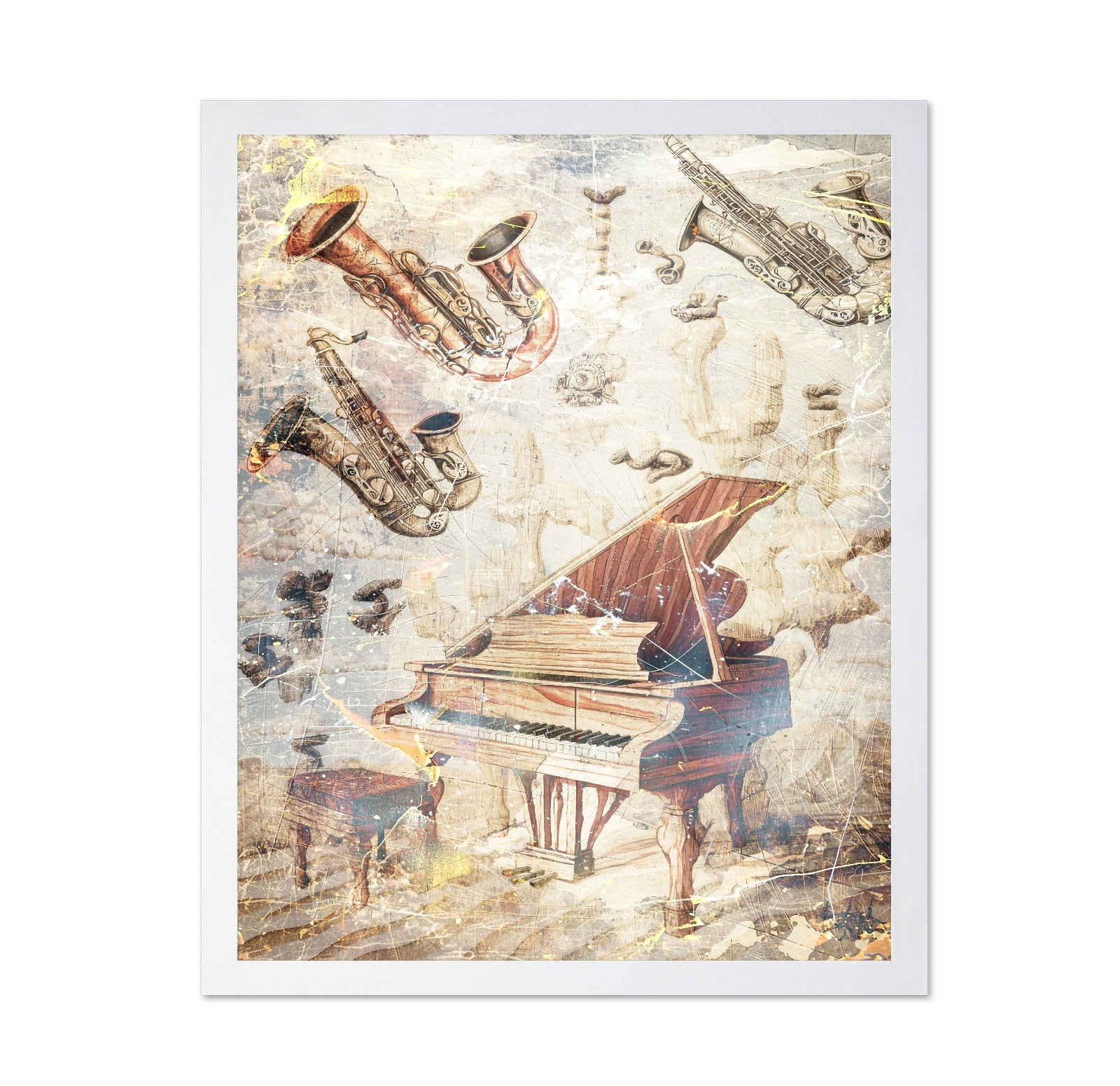 Surreal Vintage Piano