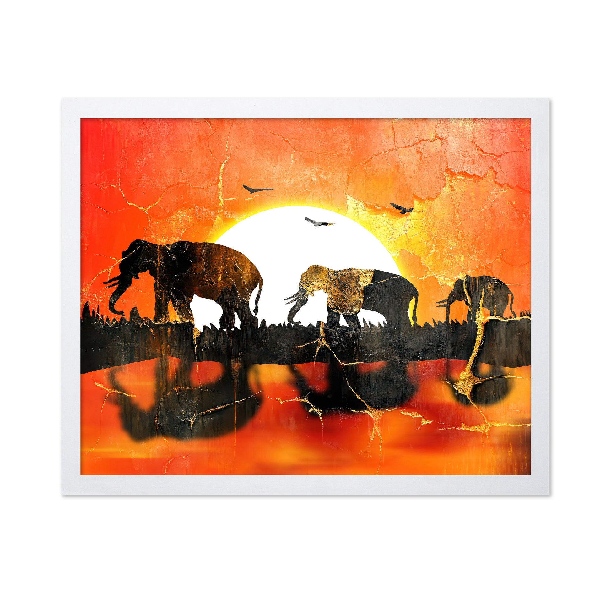 African Sunset Elephants