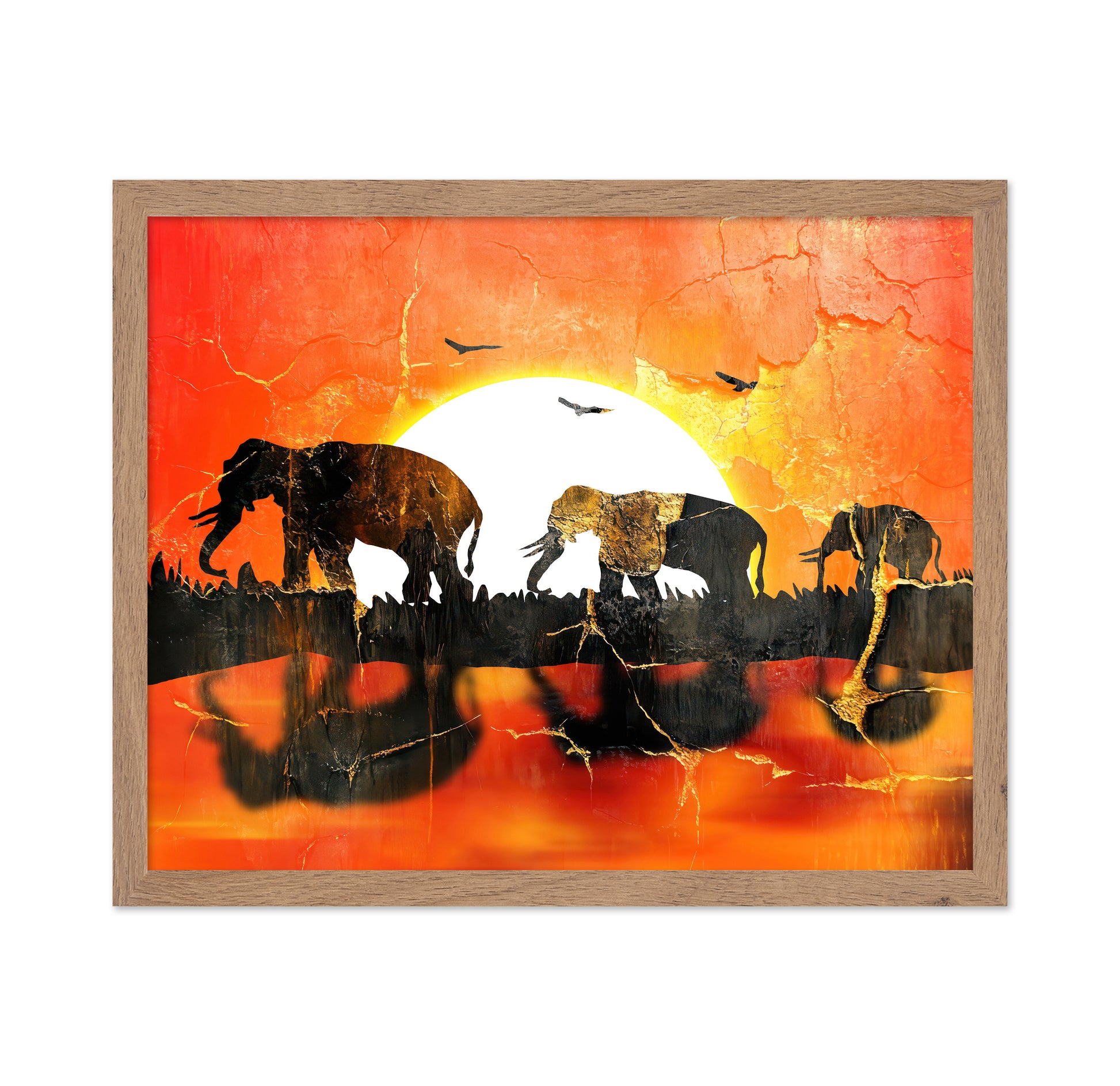 African Sunset Elephants