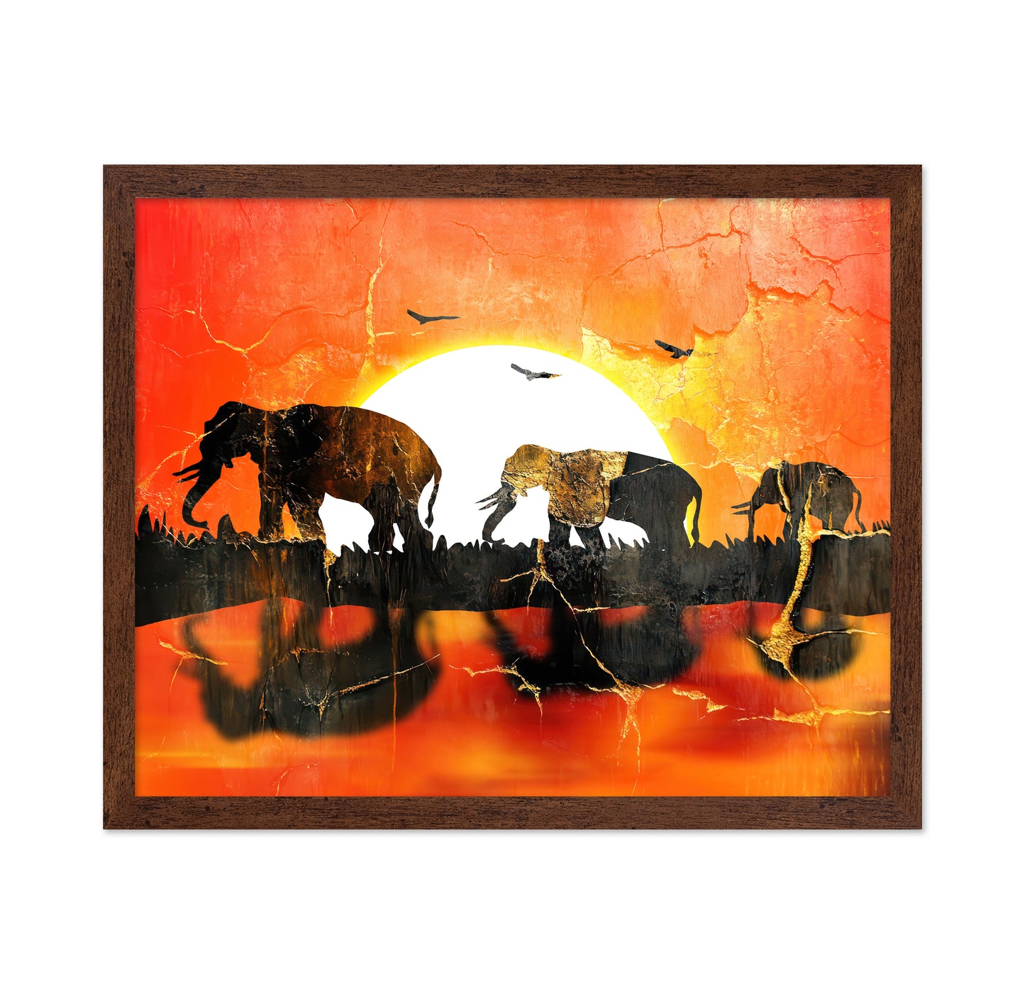 African Sunset Elephants