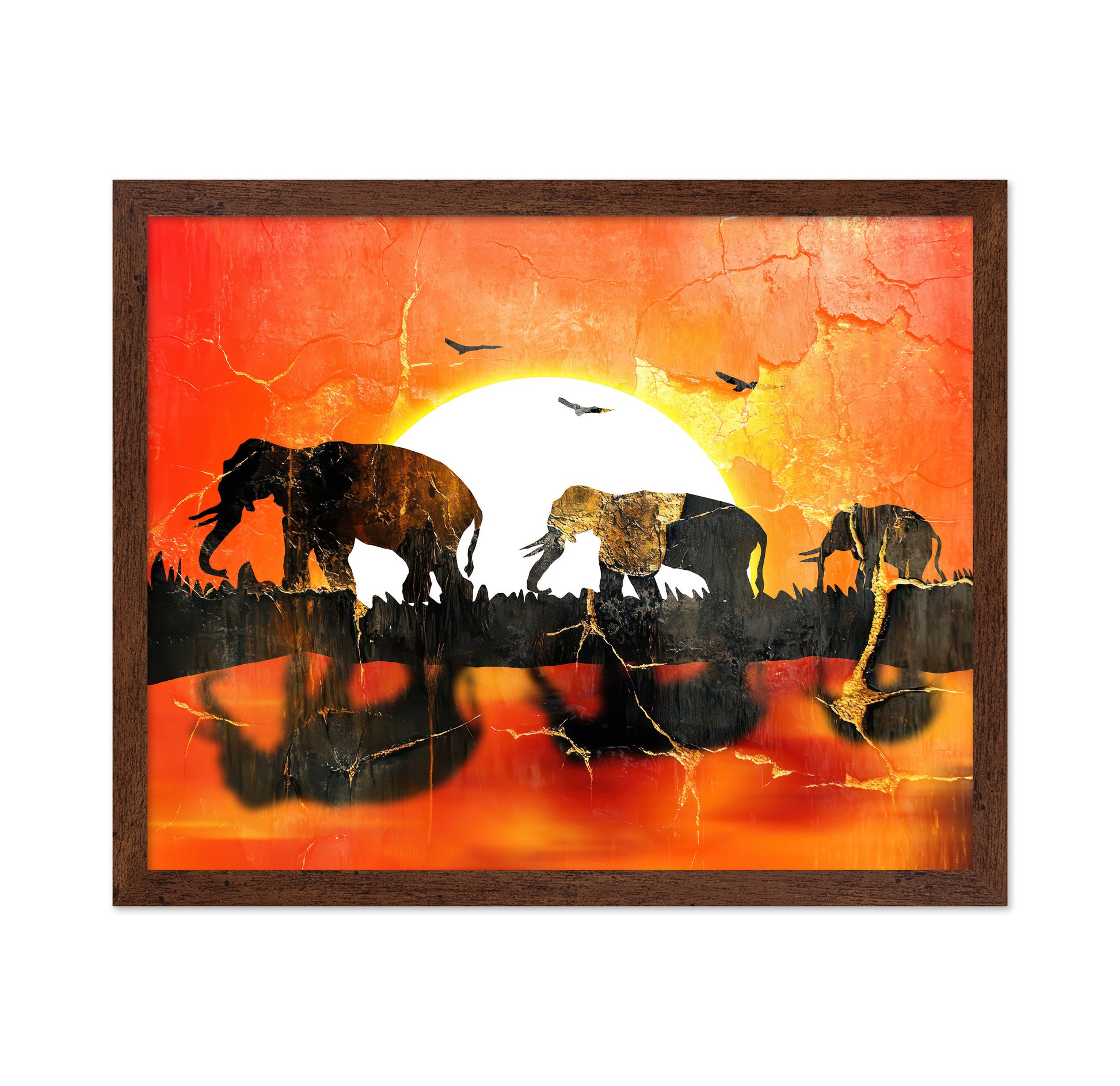 African Sunset Elephants