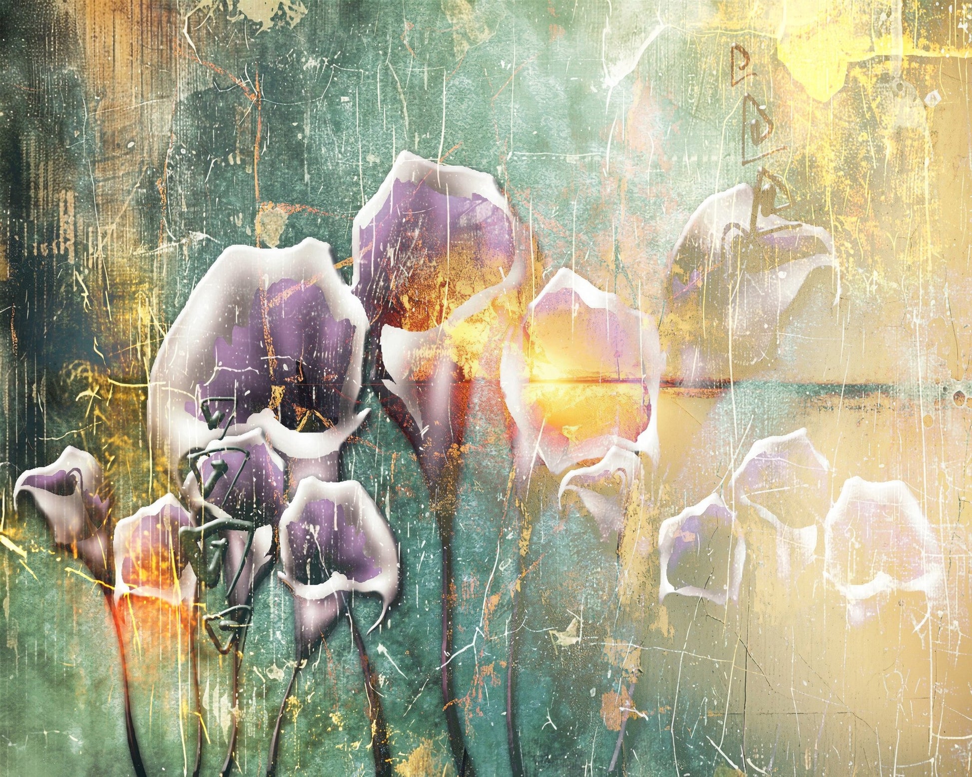 Vintage Floral Abstract No1