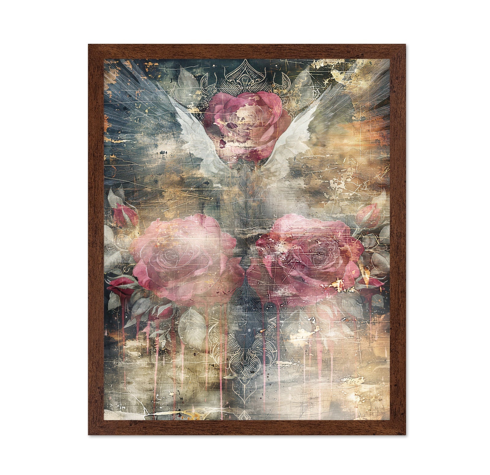 Gothic Rose Abstract Art