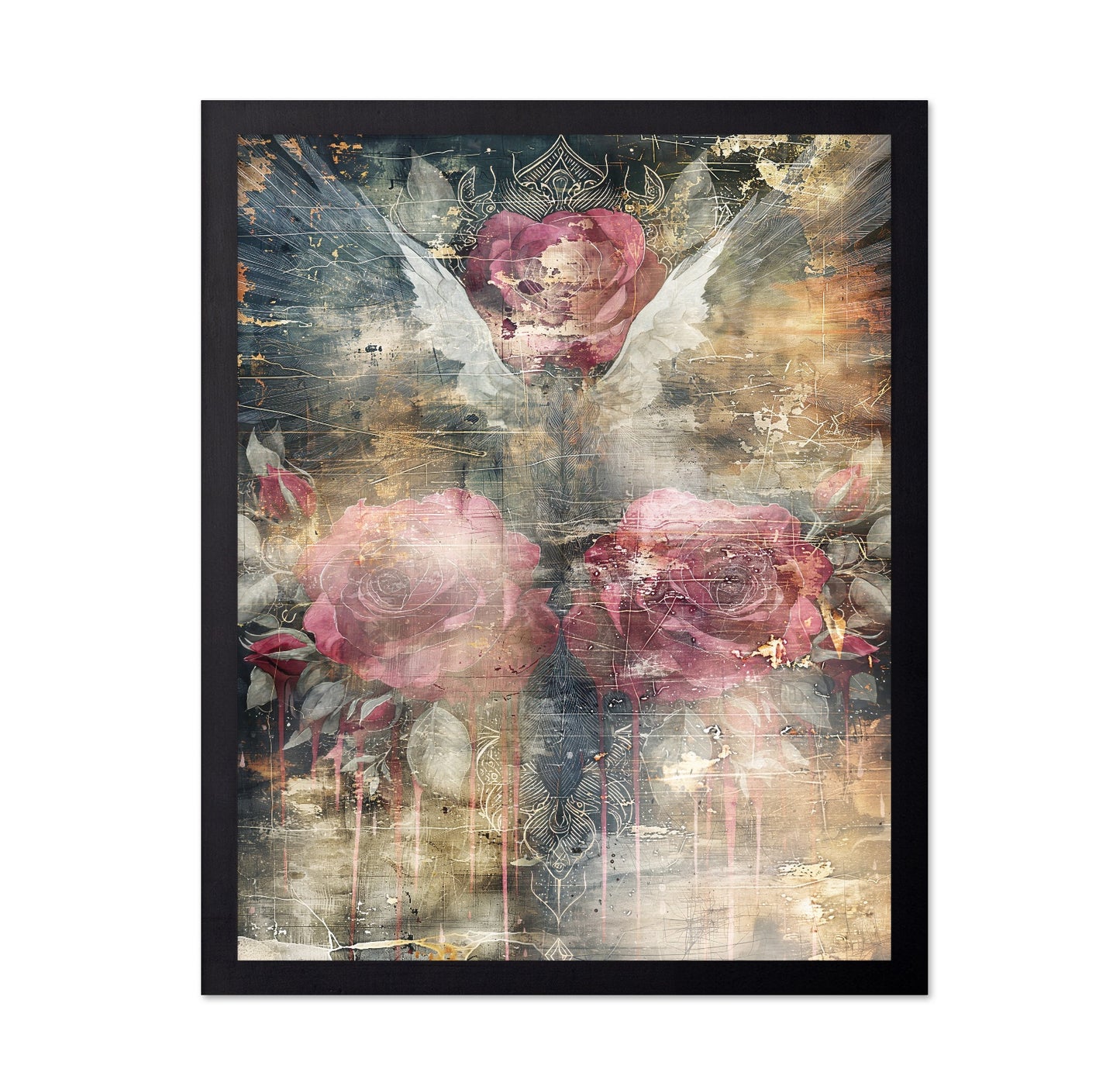 Gothic Rose Abstract Art