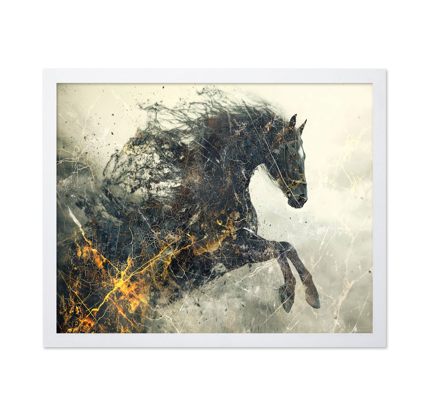 Abstract Running Horse