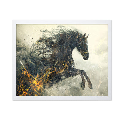 Abstract Running Horse