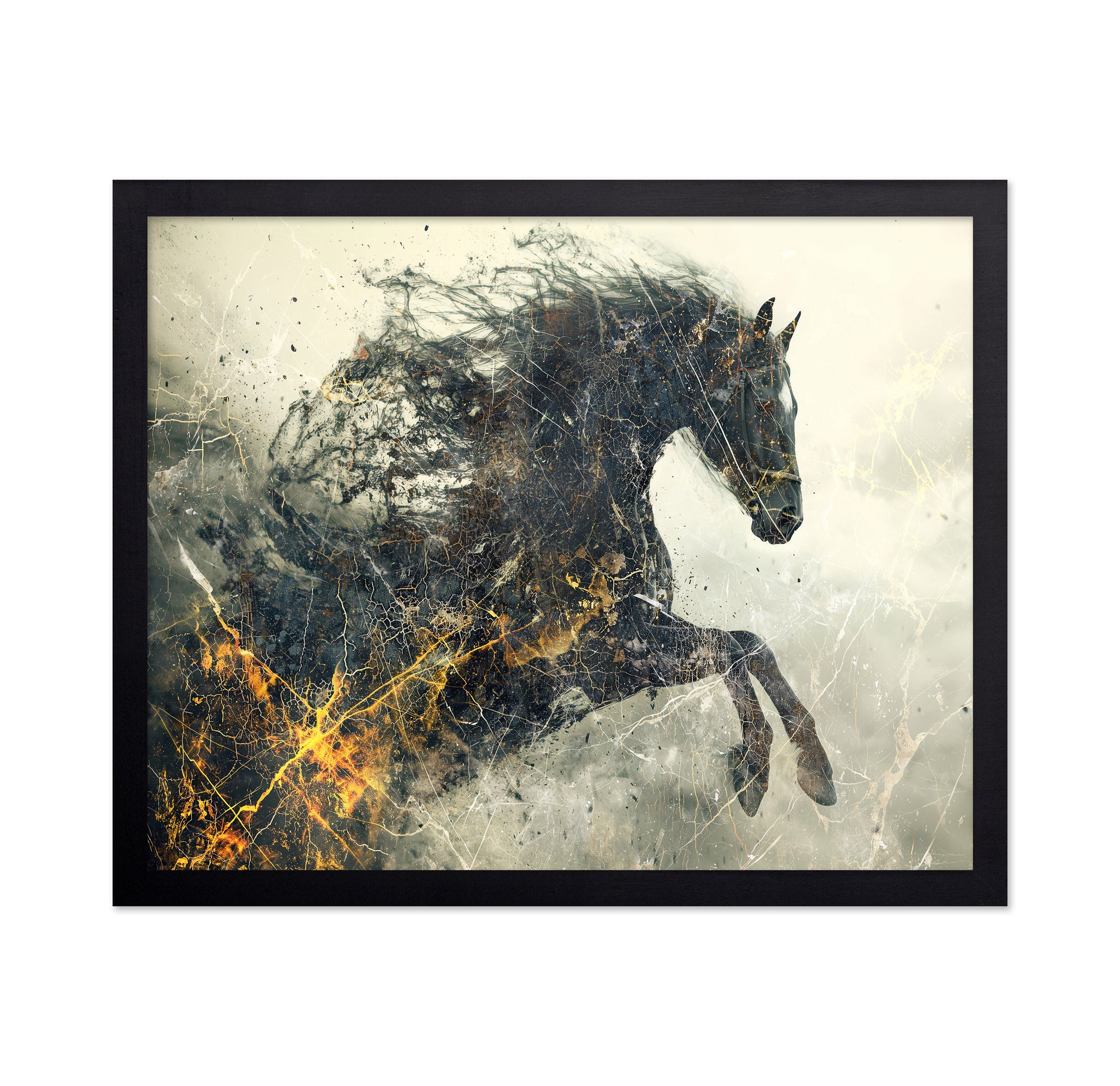 Abstract Running Horse