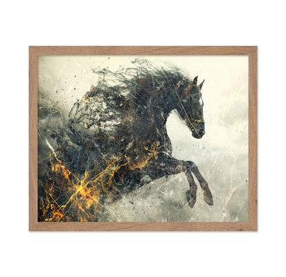 Abstract Running Horse