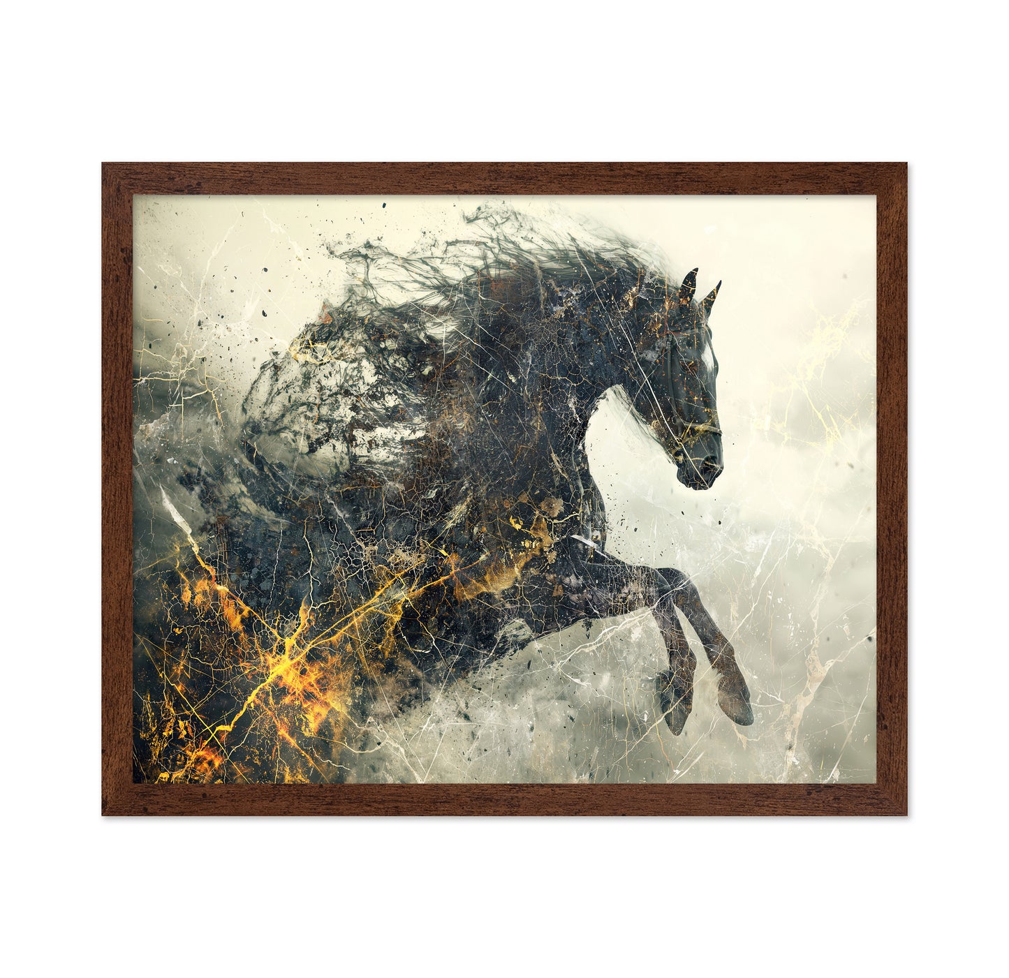 Abstract Running Horse