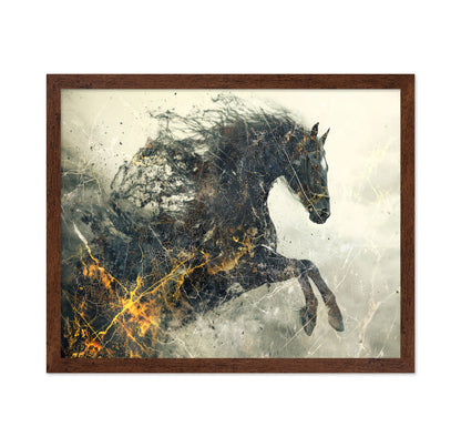 Abstract Running Horse
