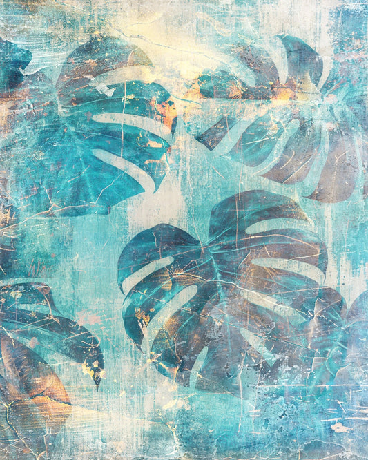 Abstract Monstera Leaves