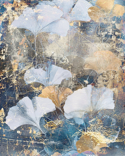 Abstract Ginkgo Leaves