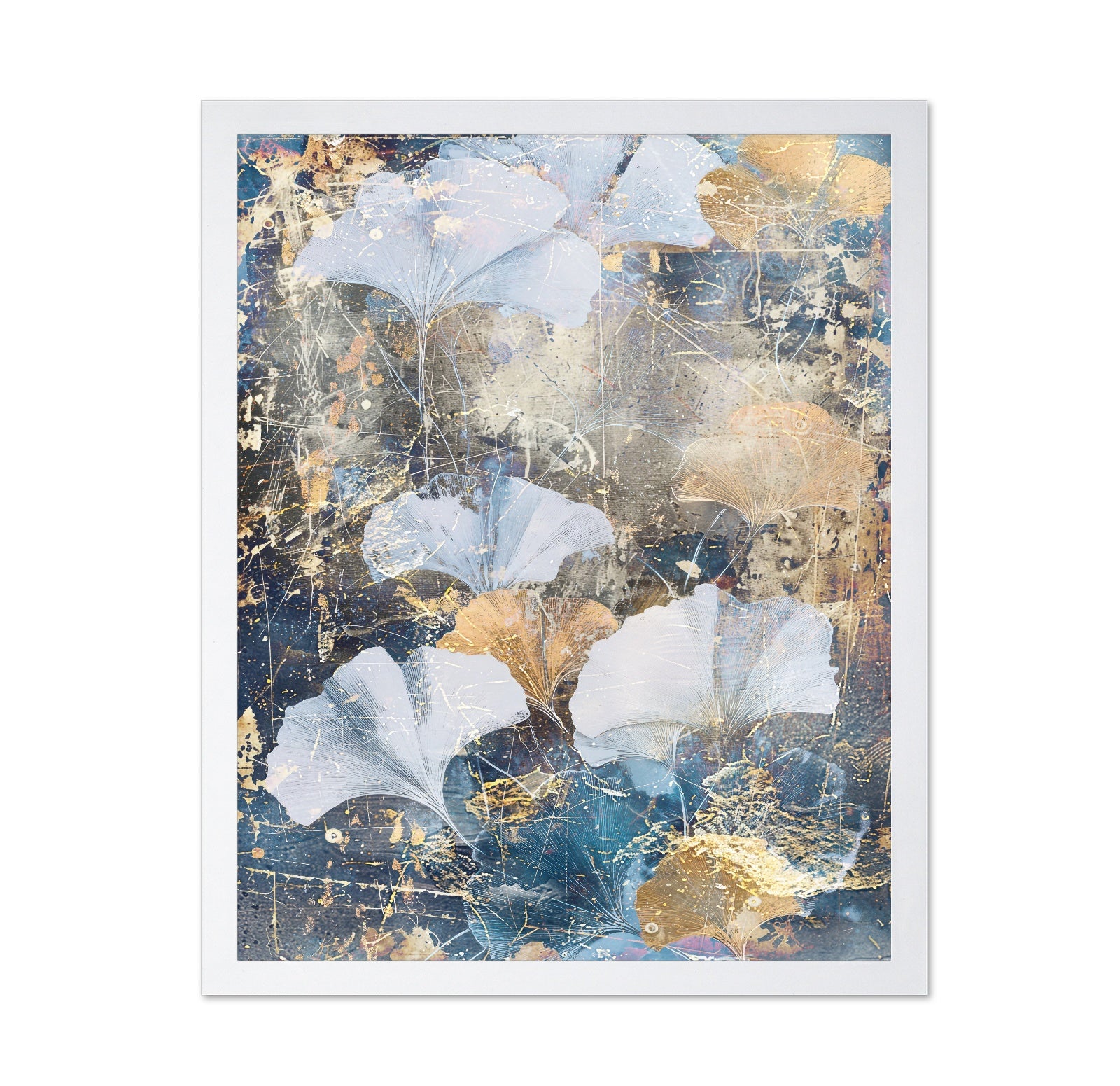 Abstract Ginkgo Leaves