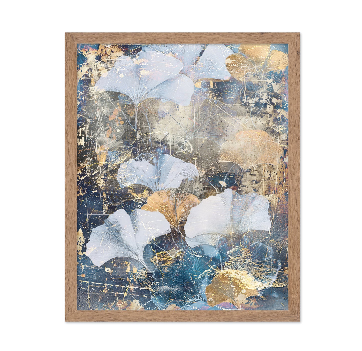 Abstract Ginkgo Leaves