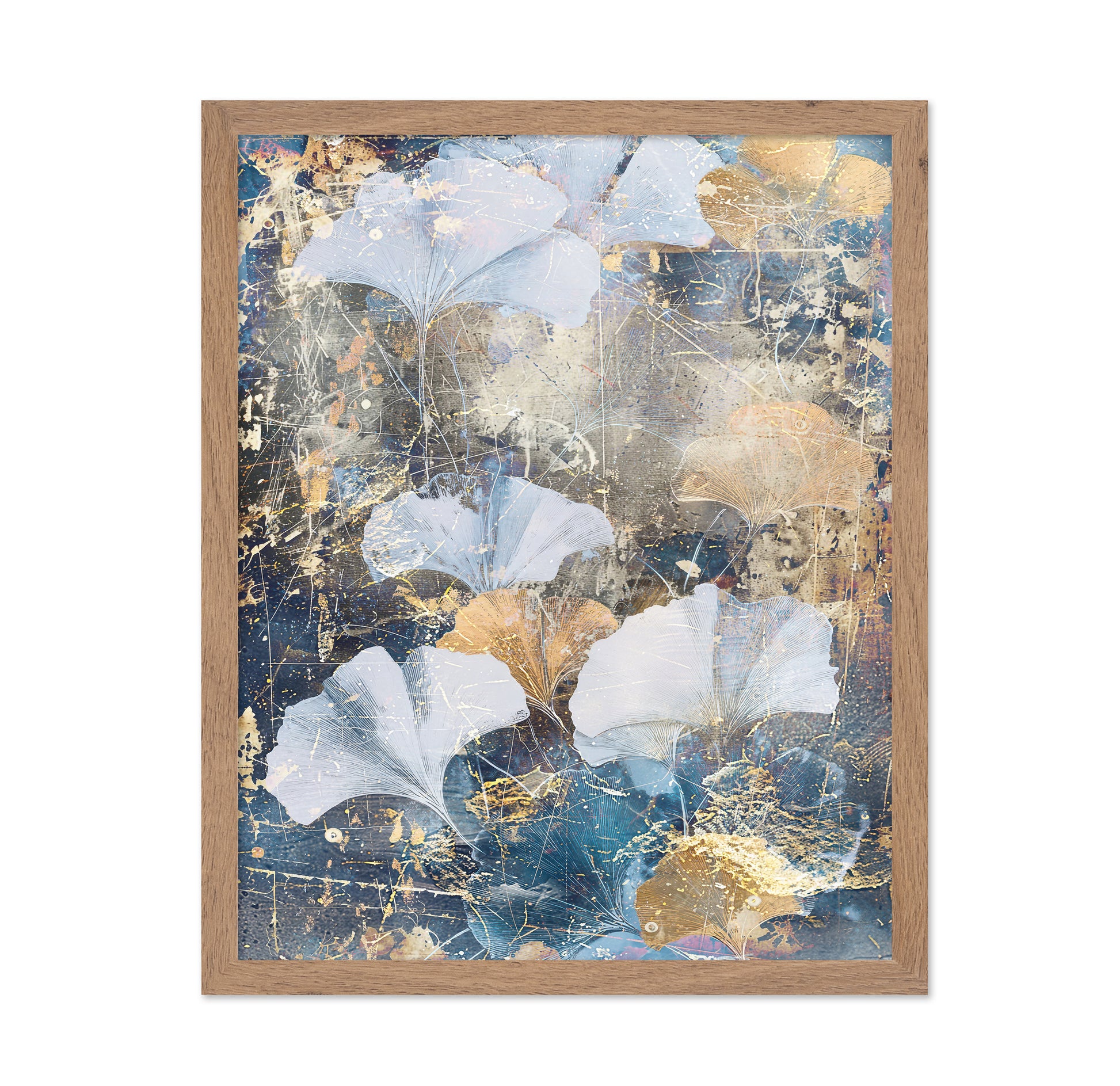 Abstract Ginkgo Leaves