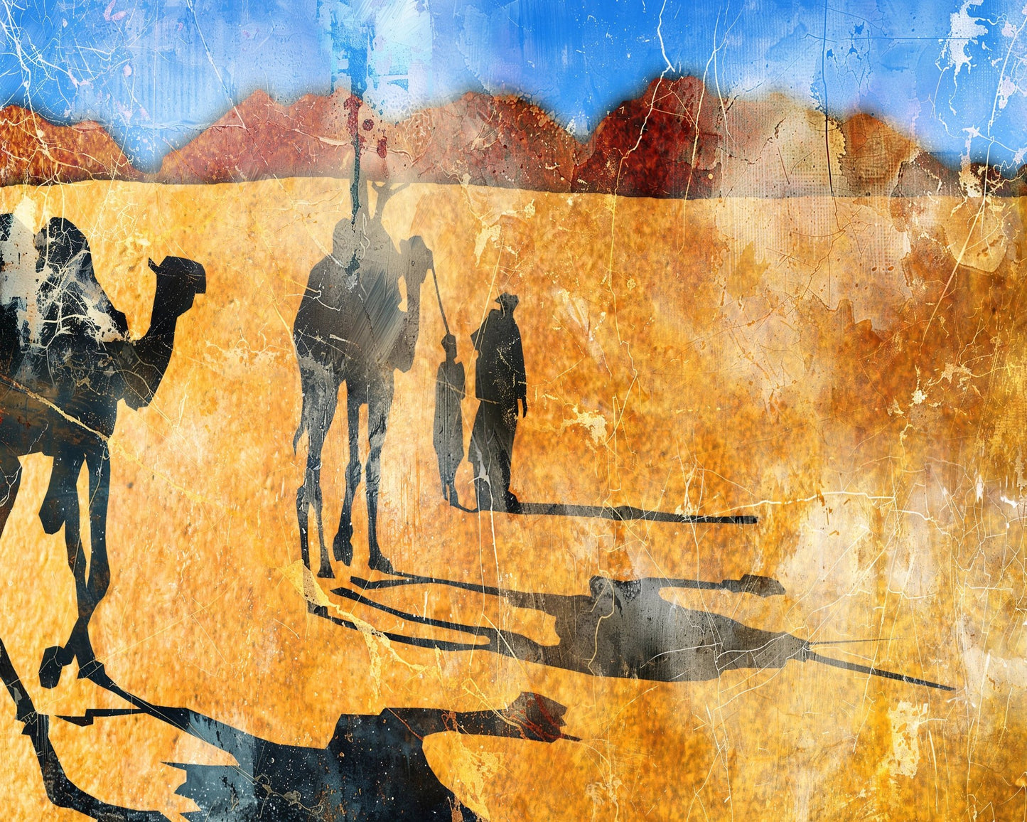 African Desert Caravan