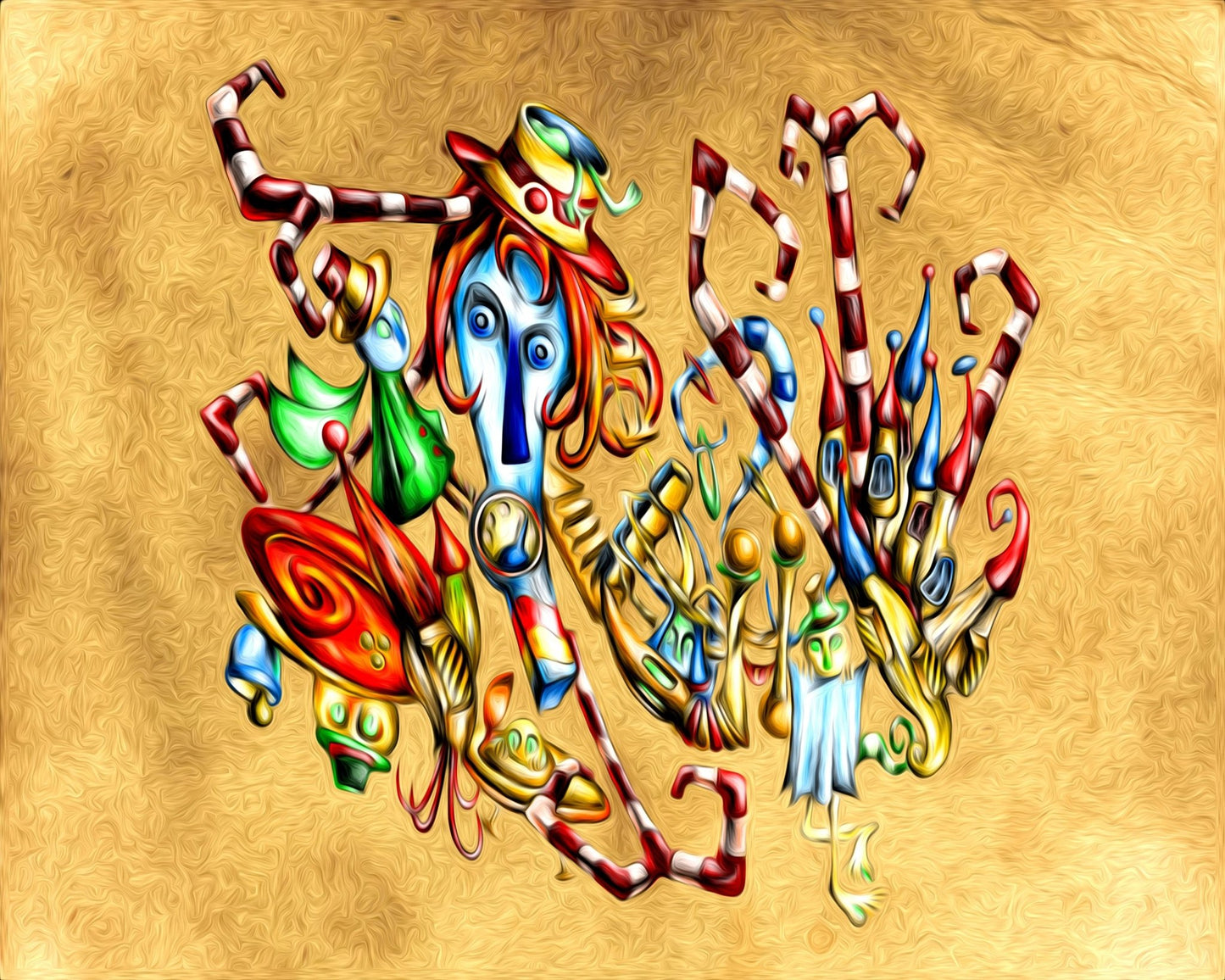 Whimsical Abstract Figure