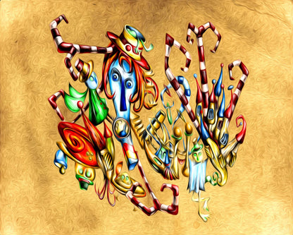 Whimsical Abstract Figure