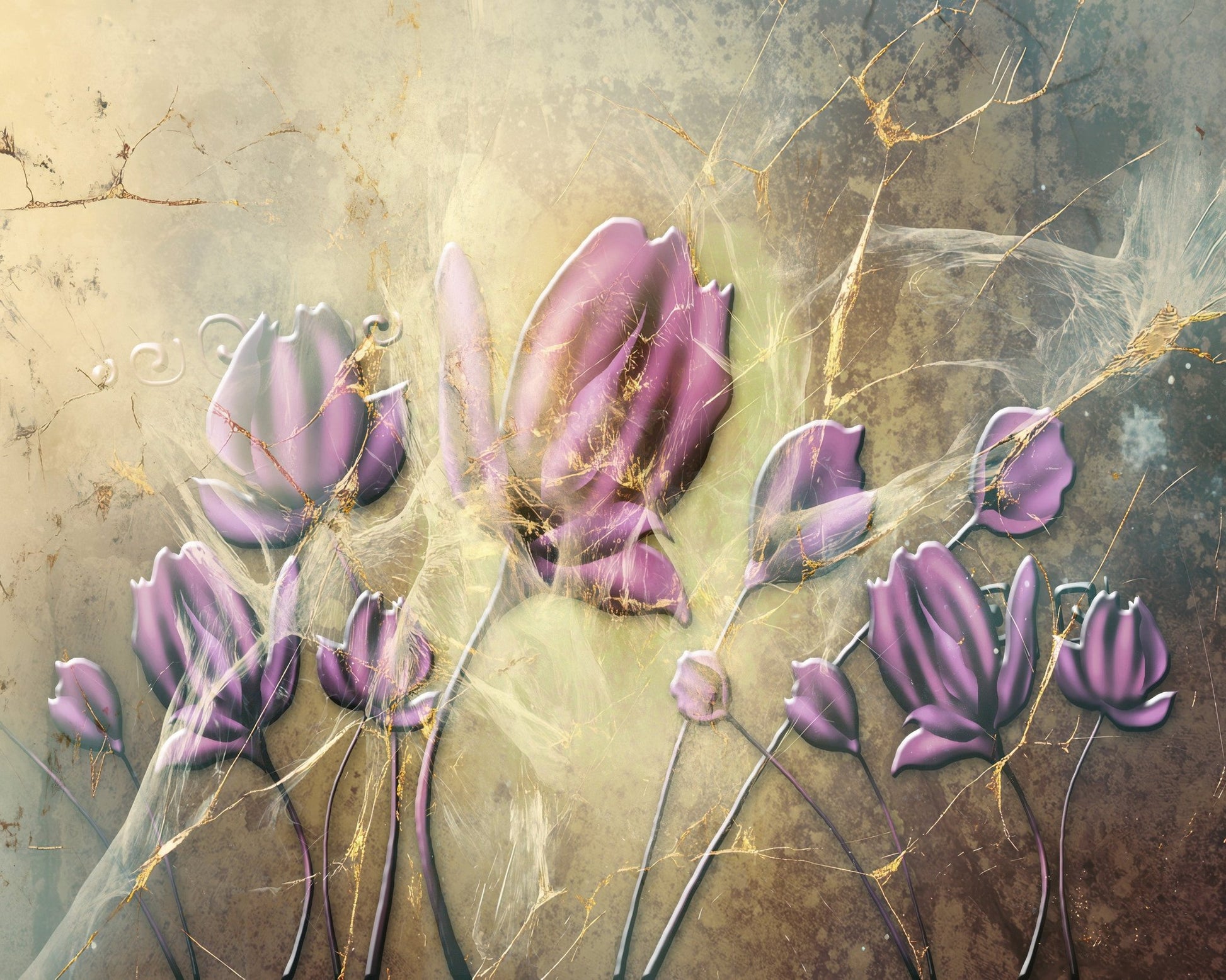 Purple Tulip Abstract