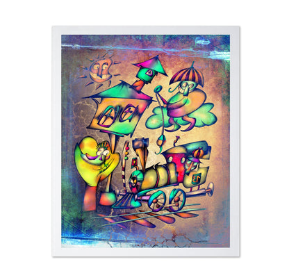 Whimsical Train Scene