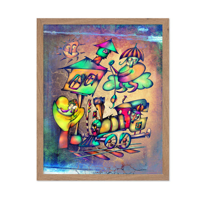 Whimsical Train Scene