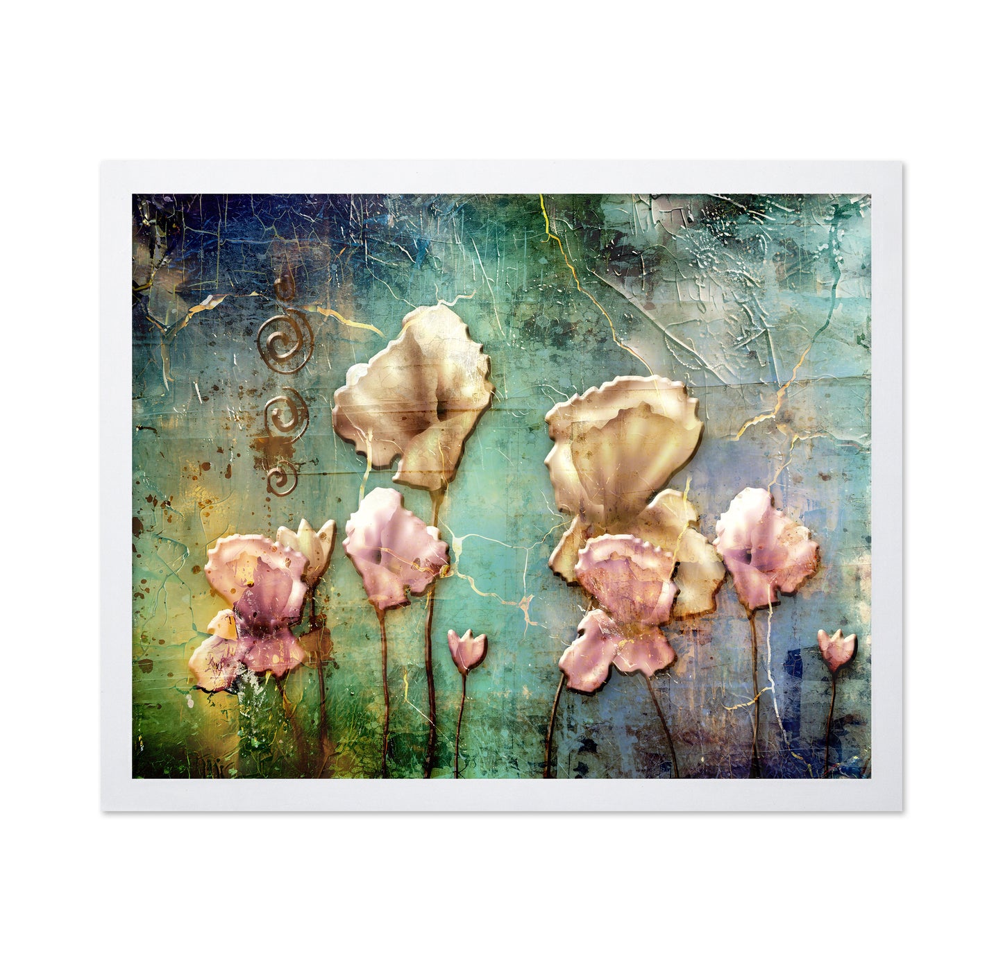 Vintage Floral Abstract No2