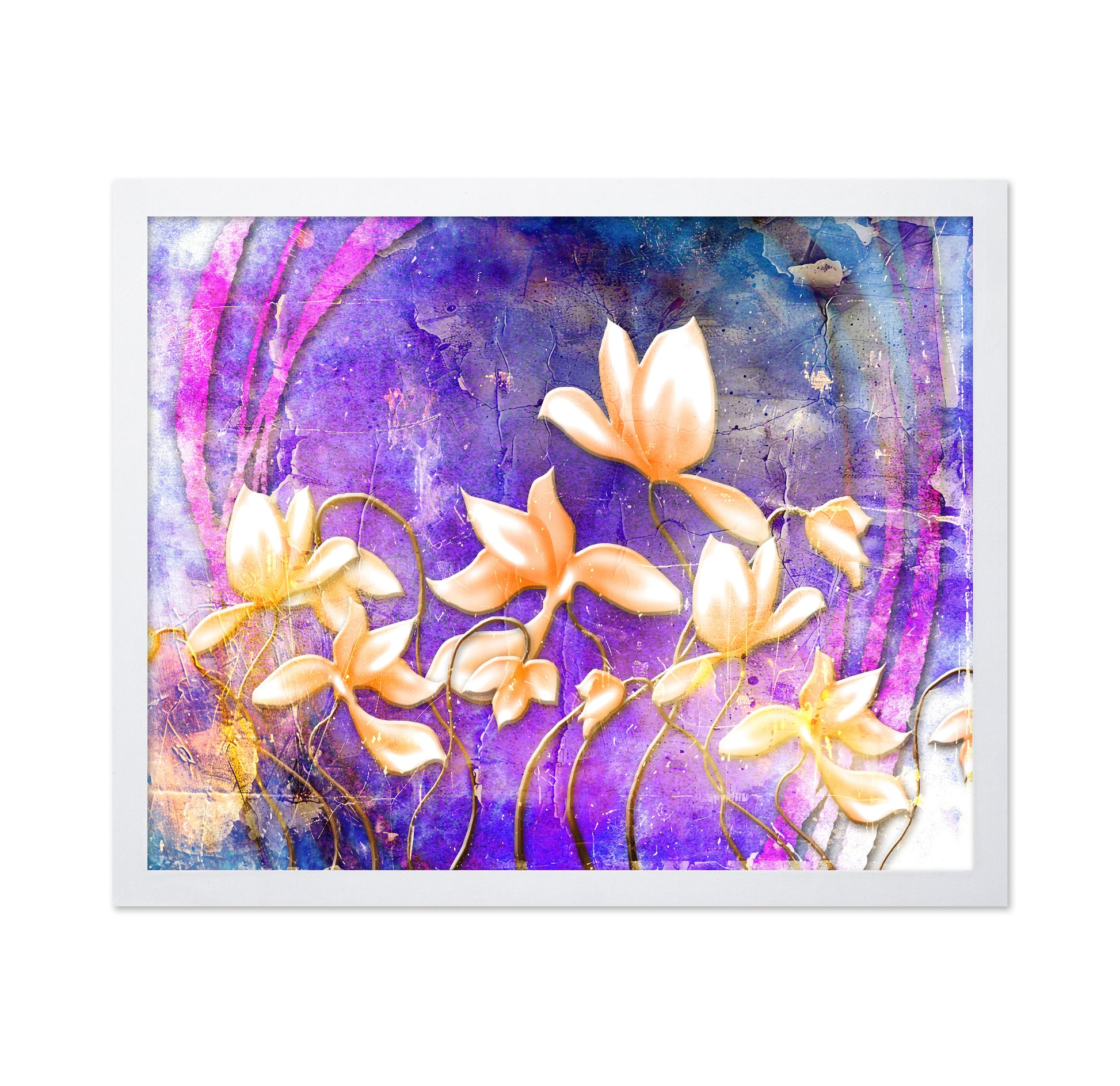 Purple Floral Abstract