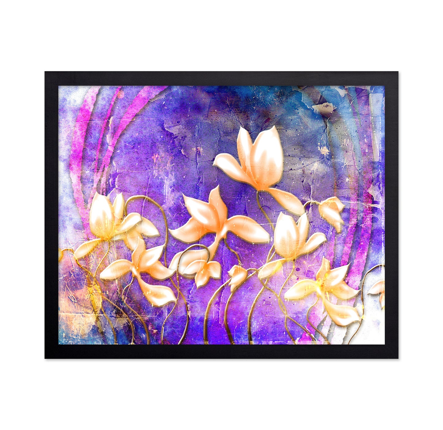 Purple Floral Abstract