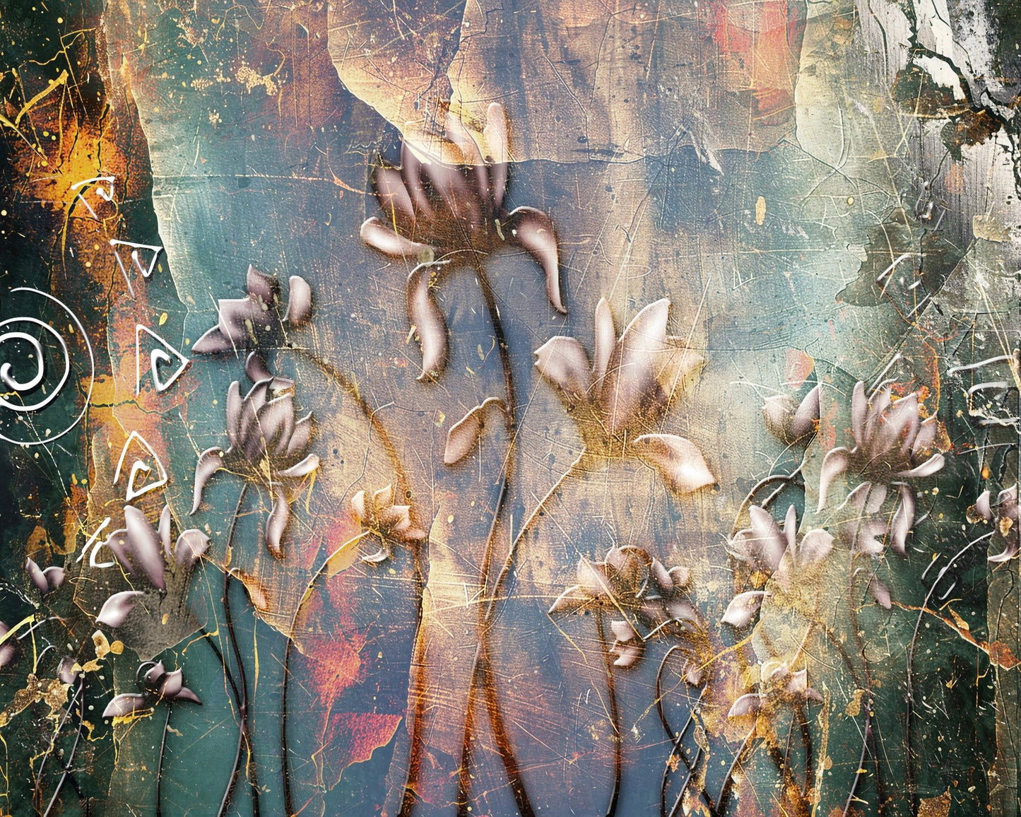 Vintage Floral Texture No3
