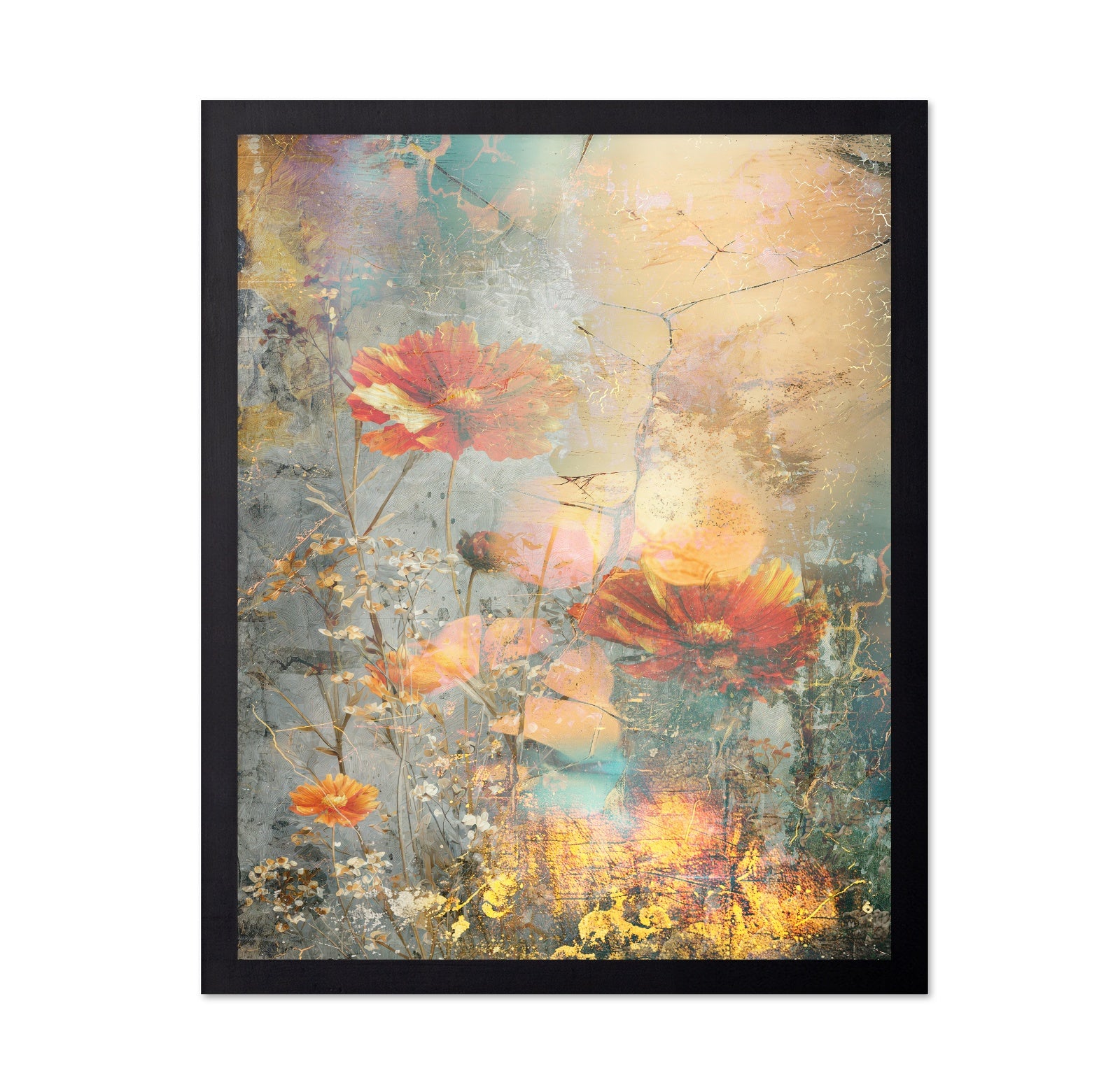 Vintage Floral Portrait No1