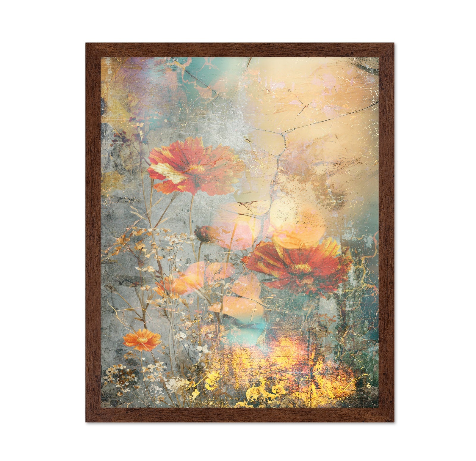 Vintage Floral Portrait No1