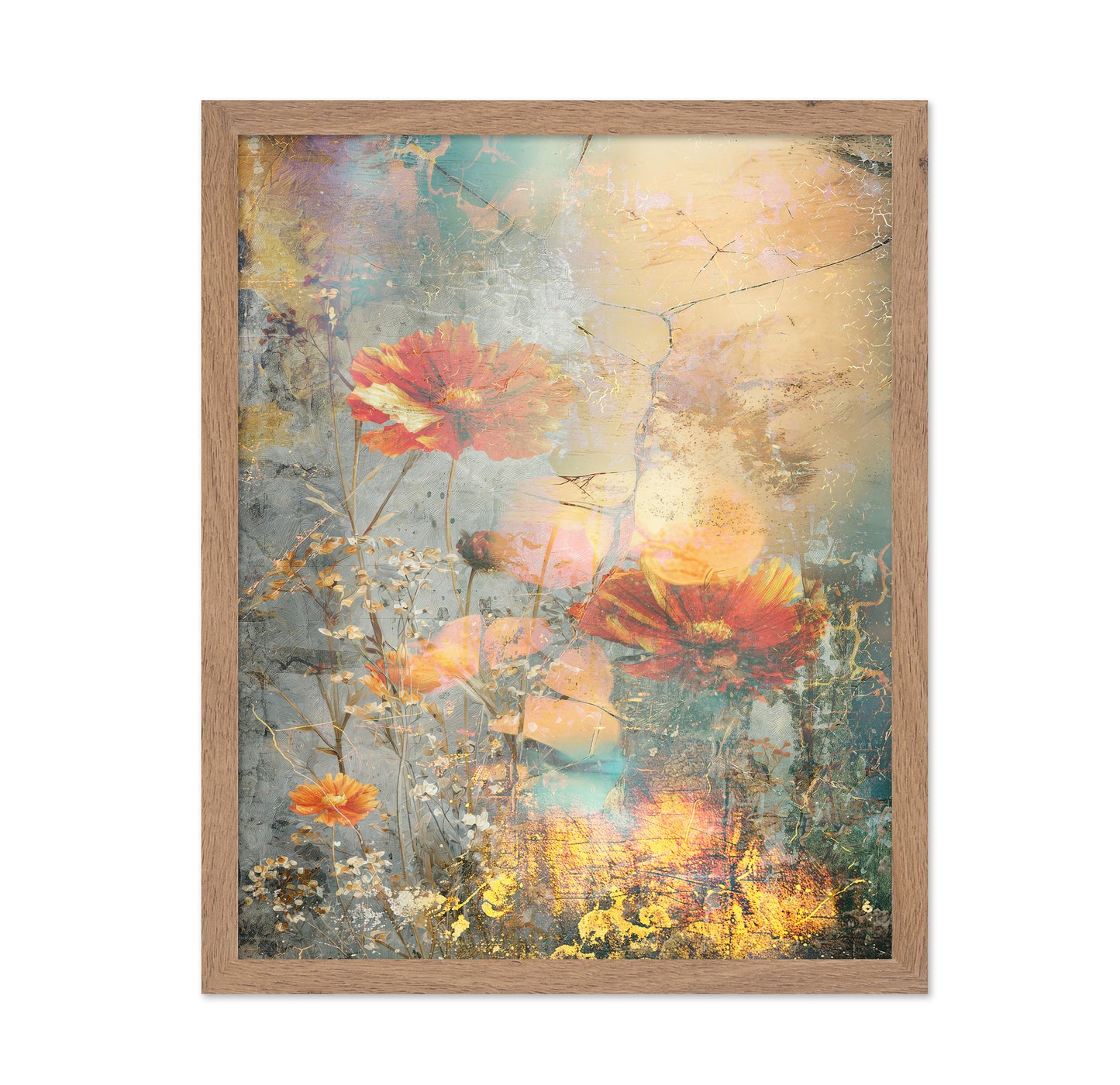 Vintage Floral Portrait No1