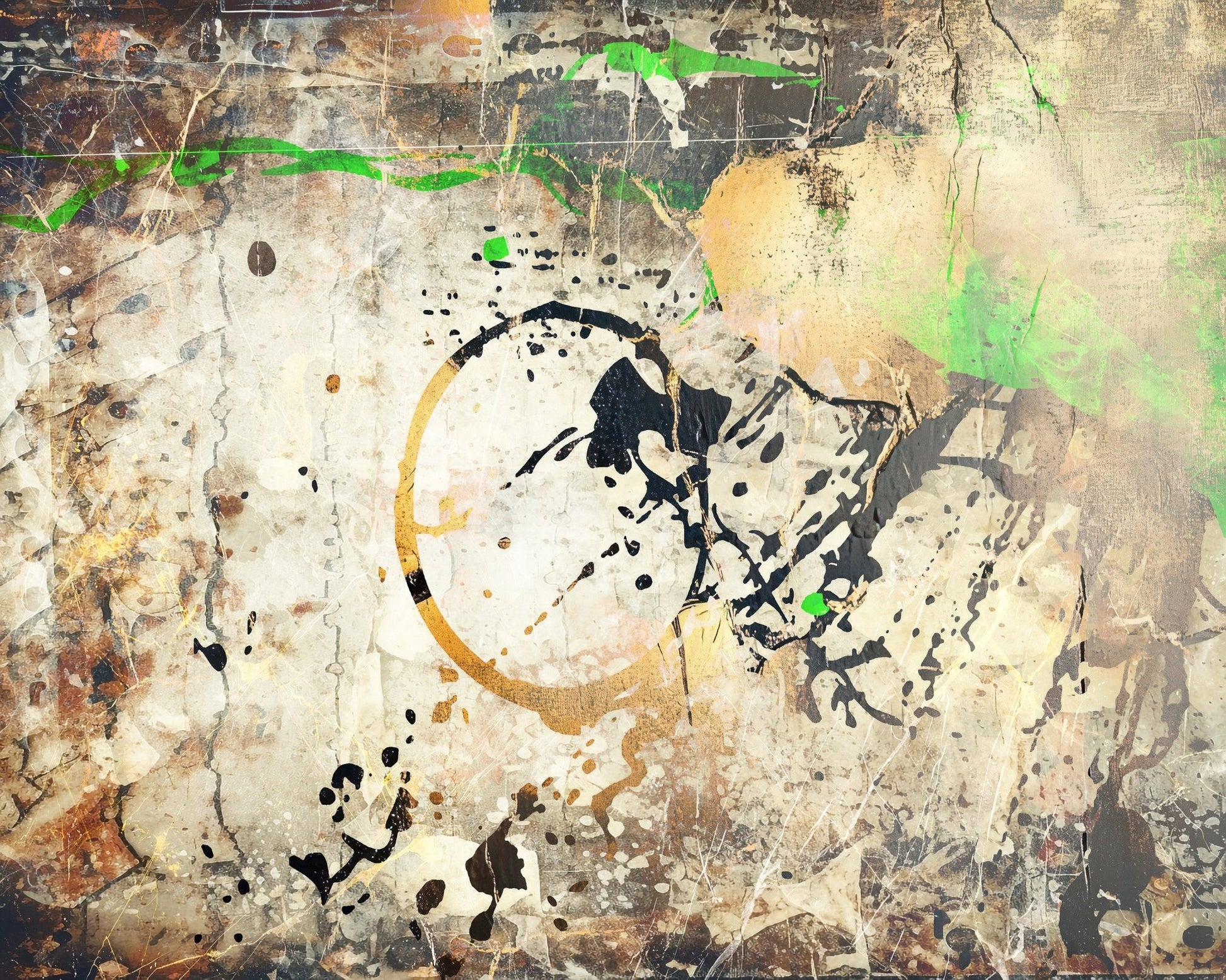 Grunge Circle Abstract