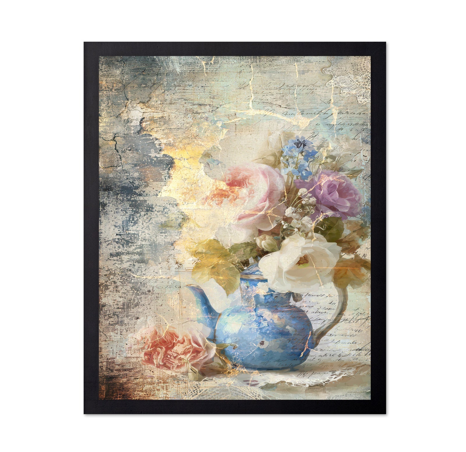 Vintage Floral Vase No1