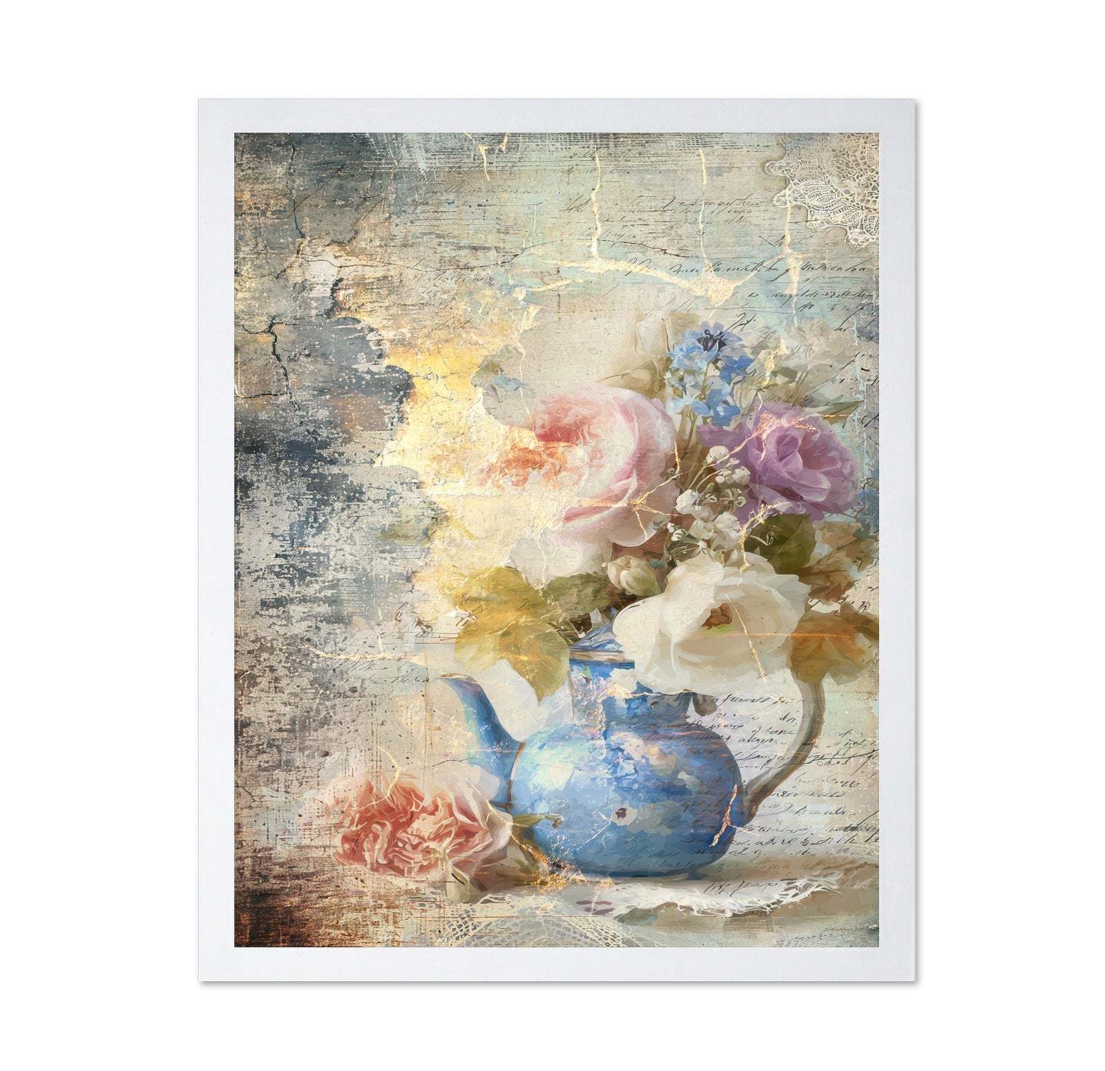 Vintage Floral Vase No1