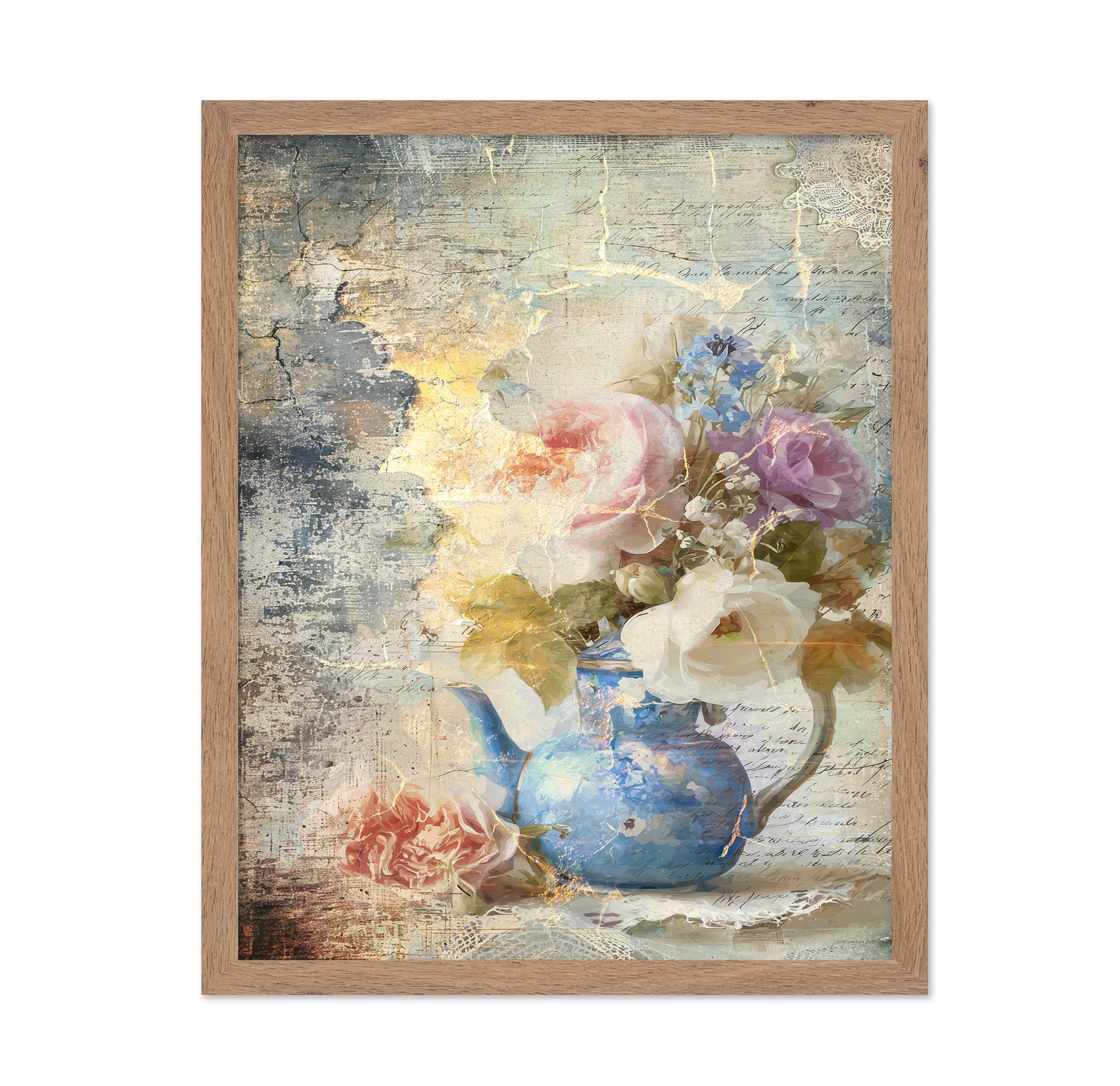 Vintage Floral Vase No1