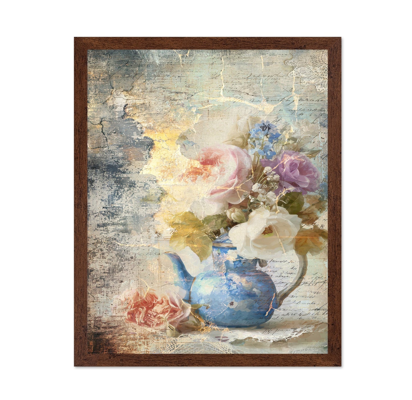 Vintage Floral Vase No1