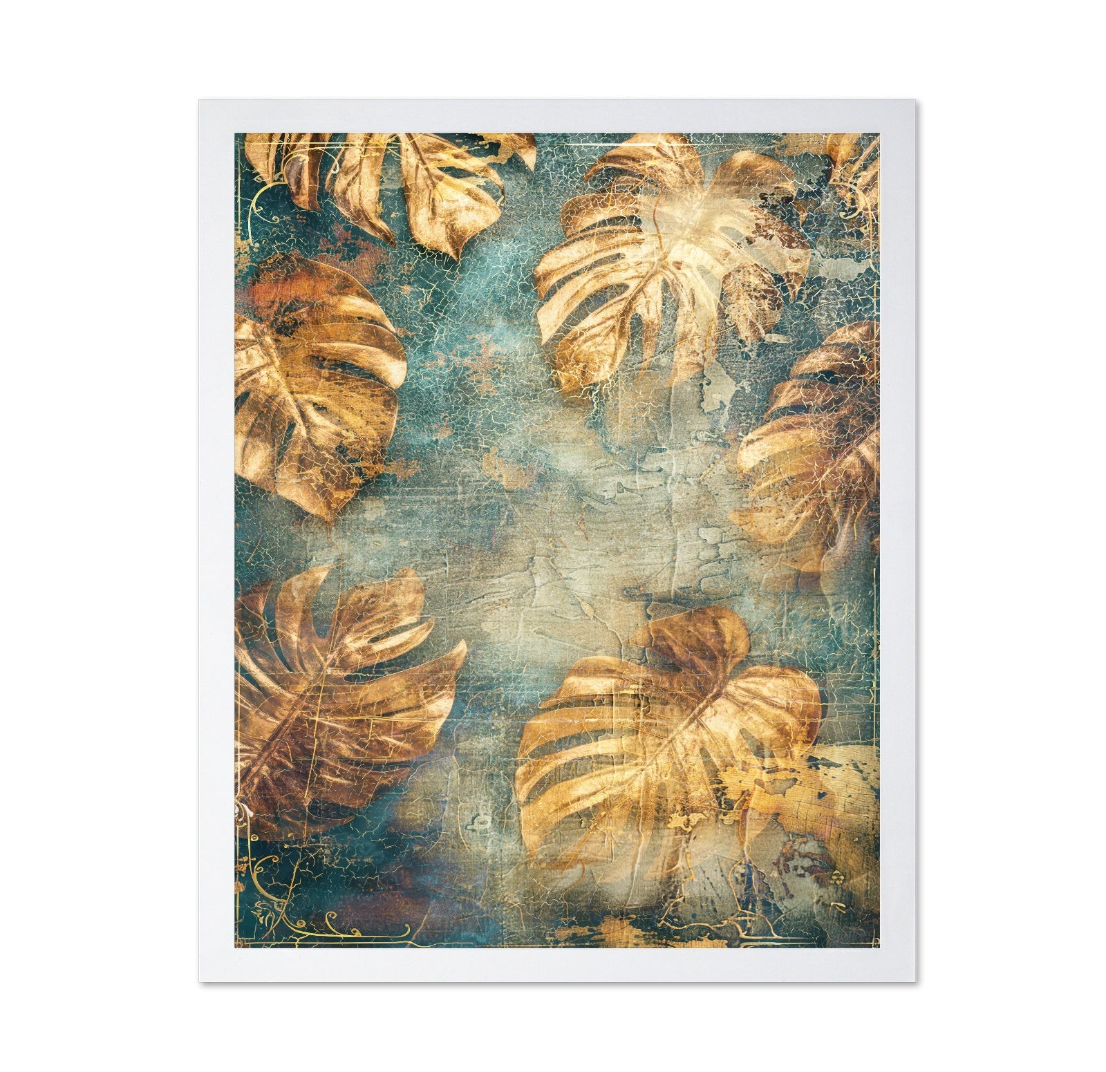 Vintage Monstera Leaves No1