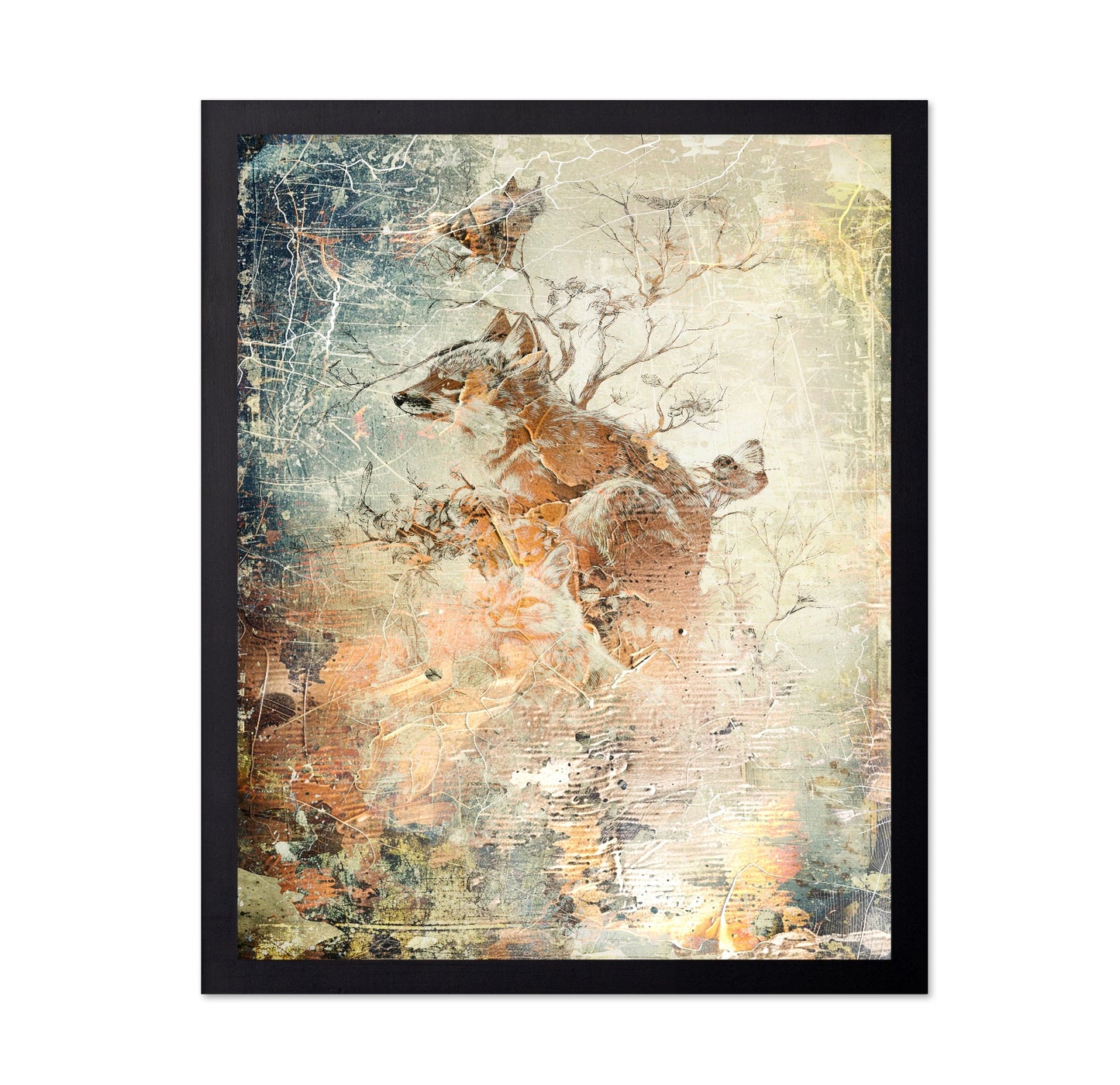 Vintage Fox Collage