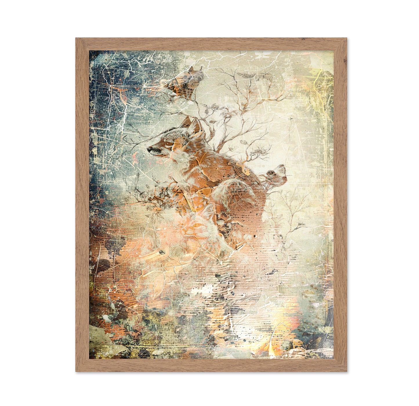 Vintage Fox Collage
