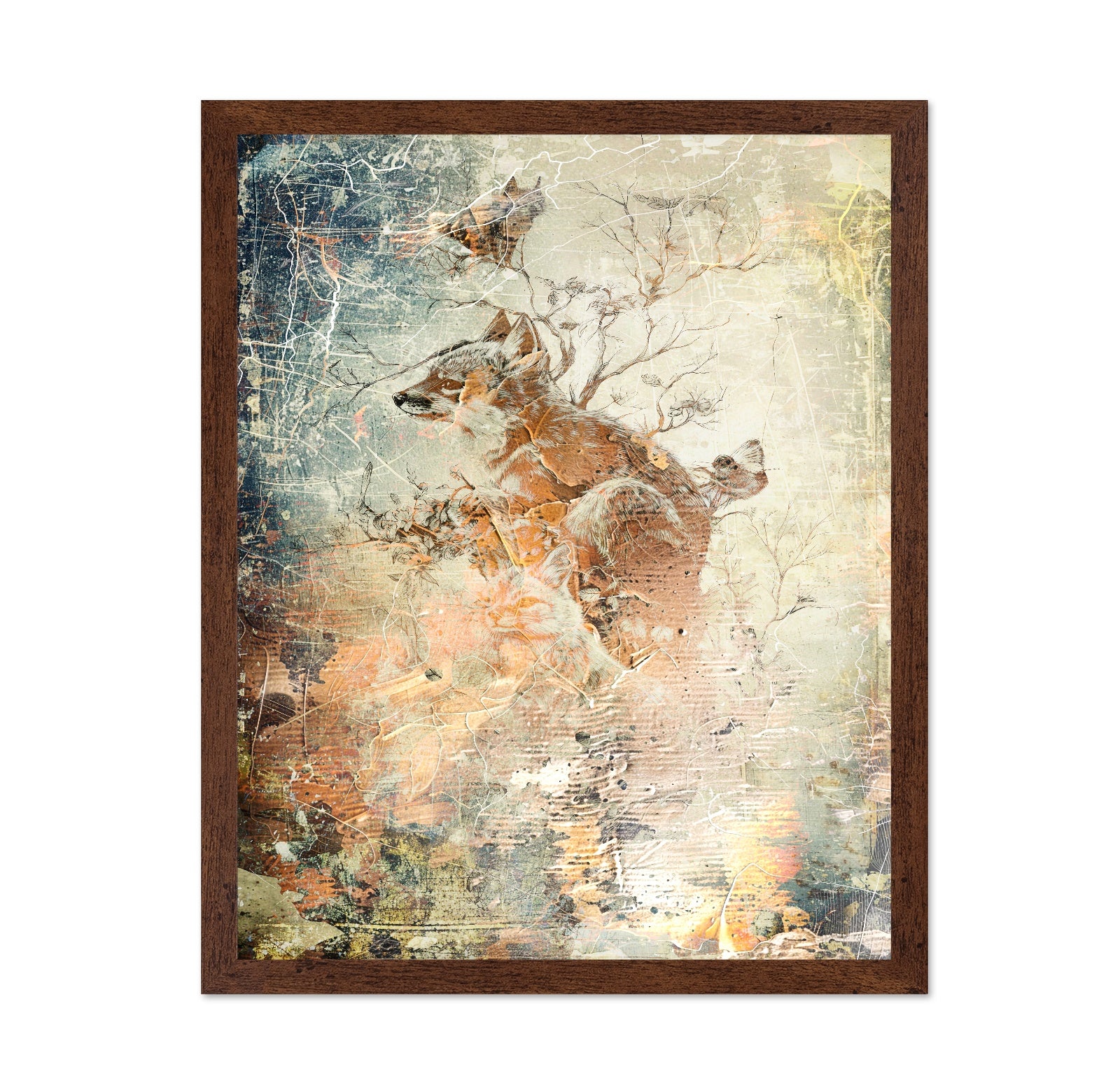 Vintage Fox Collage